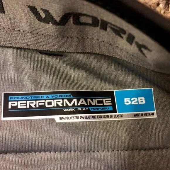 Roundtree Yorke Performance Shorts Big Man 52 Waist NEW Black - Picture 6 of 9